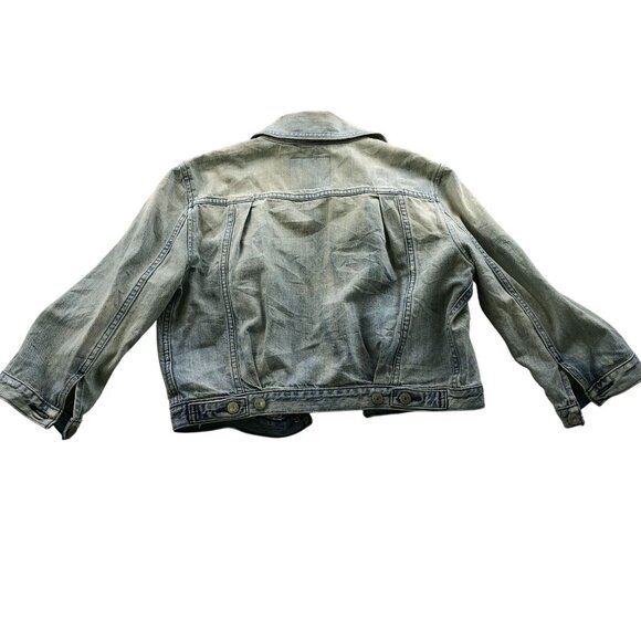 Levi's Strauss & Co. Kids Denim Jacket Small Blue Denim Collared Button Up - Picture 2 of 14